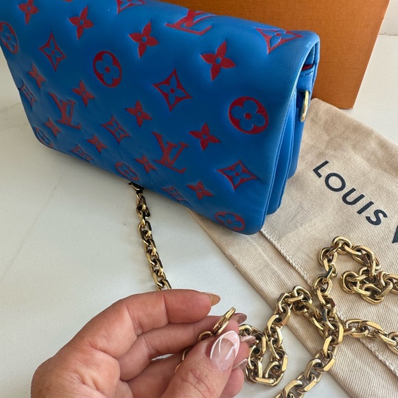 SOLD***Authentic bleu pochette coussin - Picture 7 of 16